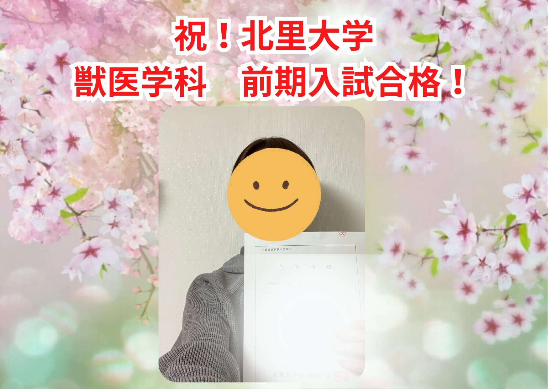 北里大学合格 現役 2023年